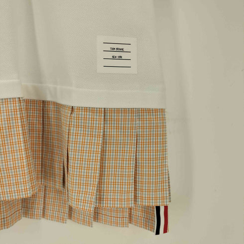 トムブラウン THOM BROWNE ミニプリーツポロドレス レディース 36