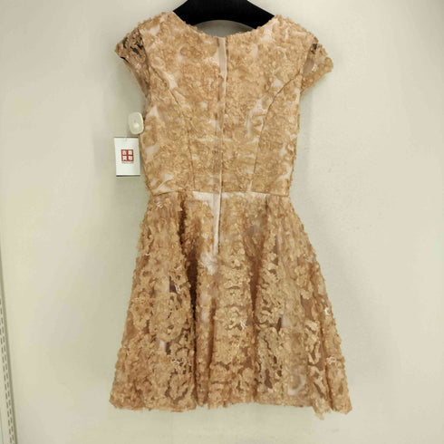 Ladys Marron 花びら装飾 Aラインドレス レディース