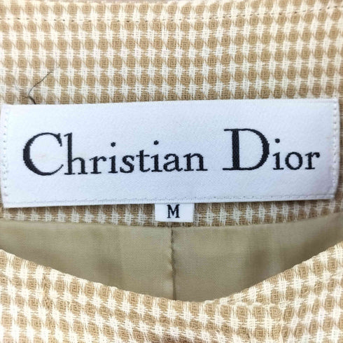 クリスチャンディオール Christian Dior ノーカラージャケット レディース M