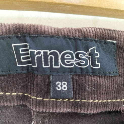Ernest ベルトループデニム切替デザイン ブーツカットパンツ Y2K レディース 38