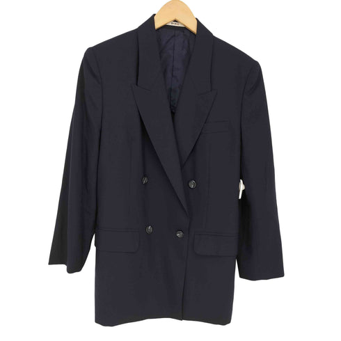ダックスロンドン DAKS LONDON ウール ダブルブレスト テーラードジャケット レディース 11AR