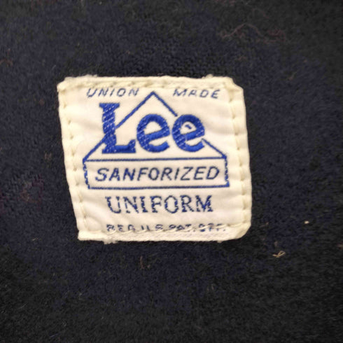 リー Lee ストライプ柄 裏起毛 ジップアップ デニム ジャケット メンズ import:M