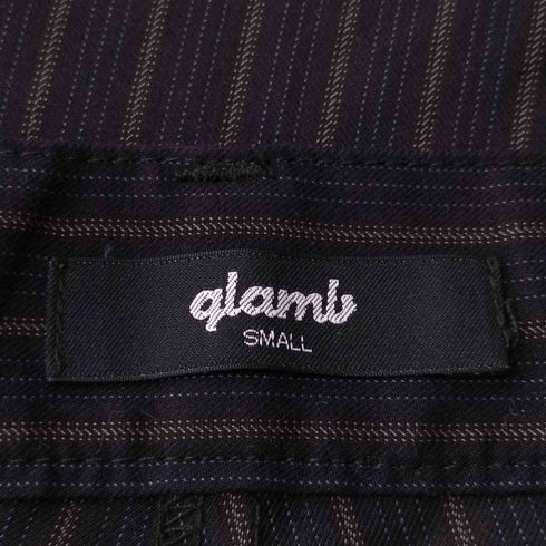 グラム glamb ストライプギャザースラックス メンズ JPN:S