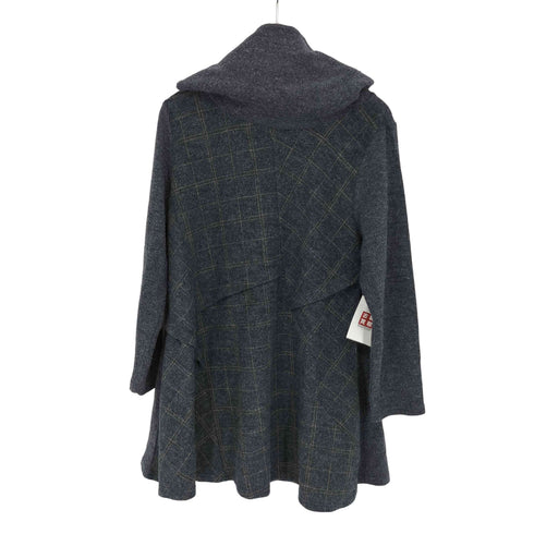 コイビトミサキ koibito misaki ハイネック ステッチ チェック柄 ロングトップス ワンピース レディース M-L