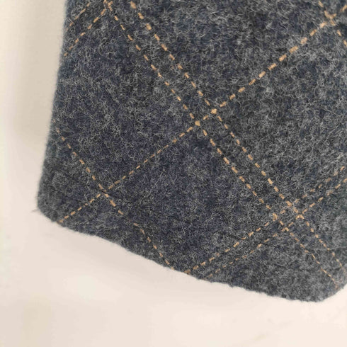 コイビトミサキ koibito misaki ハイネック ステッチ チェック柄 ロングトップス ワンピース レディース M-L