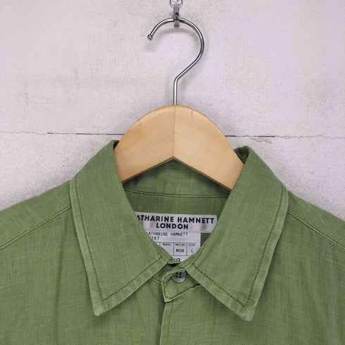 キャサリンハムネットロンドン KATHARINE HAMNETT LONDON リネンポケットシャツ メンズ JPN:L