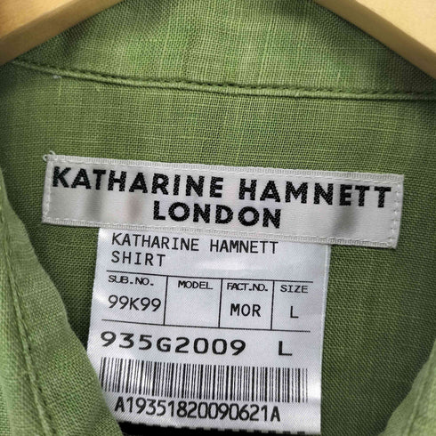 キャサリンハムネットロンドン KATHARINE HAMNETT LONDON リネンポケットシャツ メンズ JPN:L