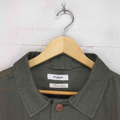モルガンオム MORGAN HOMME リネンショップコート メンズ