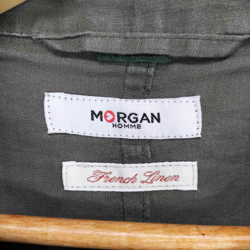モルガンオム MORGAN HOMME リネンショップコート メンズ