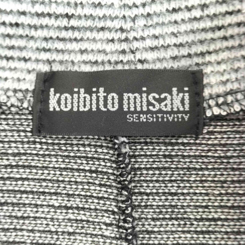 コイビトミサキ koibito misaki ハイネック 異素材切替 ドッキング ロングトップス ワンピース レディース M-L