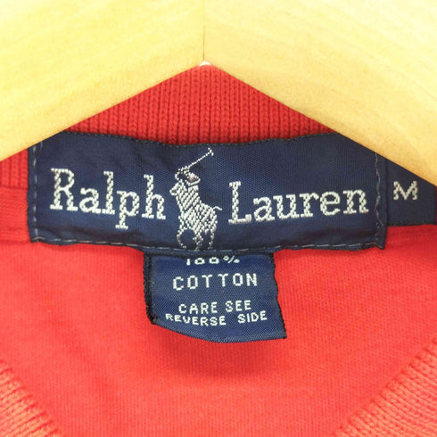 ラルフローレン RALPH LAUREN ワンポイント刺繍 長袖 ポロシャツ メンズ import:M
