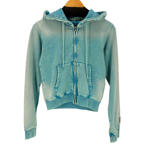 エックスガール X-girl FACE LABEL WASHED COMPACT ZIP UP SWEAT HOODIE レディース JPN:M