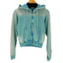 エックスガール X-girl FACE LABEL WASHED COMPACT ZIP UP SWEAT HOODIE レディース JPN:M