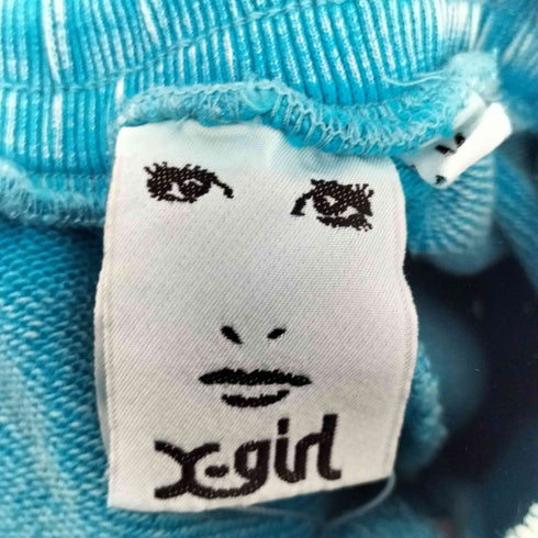エックスガール X-girl FACE LABEL WASHED SWEATPANTS レディース JPN:M