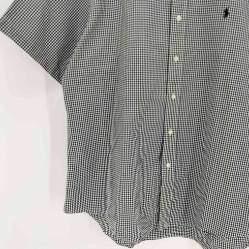 ラルフローレン RALPH LAUREN 00s CUSTOM FIT ポニー刺繍 ギンガムチェック ボタンダウン 半袖 シャツ ビッグサイズ メンズ 4L