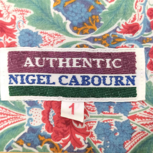 ナイジェルケーボン NIGEL CABOURN OLD 総柄 オープンカラーシャツ メンズ JPN:1
