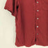 ブランディニ BRANDINI 90-00S シェルボタン シルク 100 オープンカラー S/S シャツ メンズ import:M