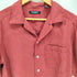 ブランディニ BRANDINI 90-00S シェルボタン シルク 100 オープンカラー S/S シャツ メンズ import:M