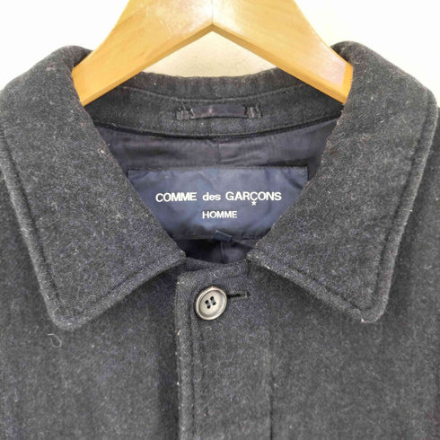 コムデギャルソンオム COMME des GARCONS HOMME AD2015 AW 比翼 ウールステンカラーコート メンズ M