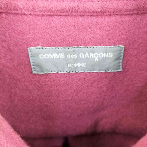 コムデギャルソンオム COMME des GARCONS HOMME AD2000 田中オム ウールカットオフプリーツシャツジャケット メンズ FREE