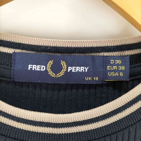 フレッドペリー FRED PERRY リブニットドレス レディース EUR:38