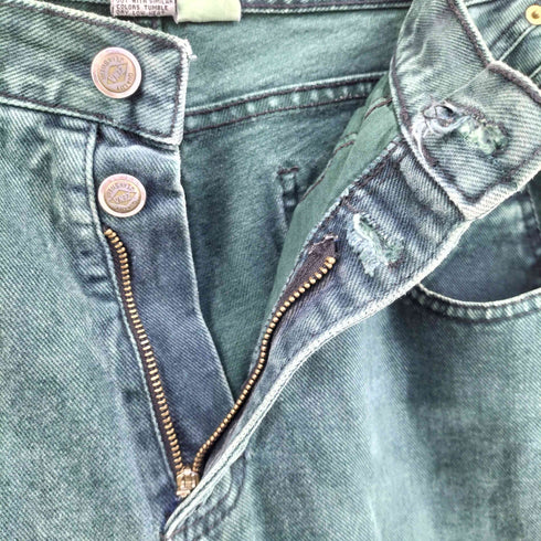 ZENA JEANS 00s グリーン デニムパンツ メンズ 14