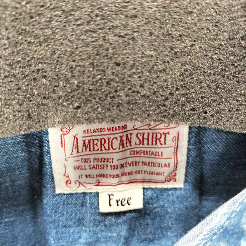 American Shirt デニムプルオーバーシャツ メンズ FREE