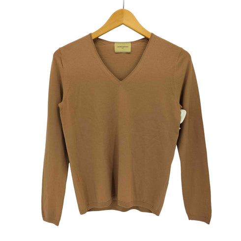 ユナイテッドアローズ UNITED ARROWS シルクリブ Uネック ニット レディース JPN:38