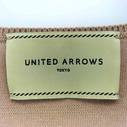 ユナイテッドアローズ UNITED ARROWS シルクリブ Uネック ニット レディース JPN:38