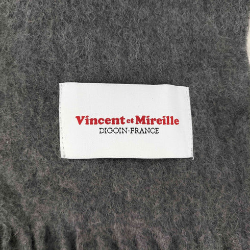 ヴァンソンエミレイユ Vincent et Mireille CASHMERE 100% カシミヤマフラー レディース