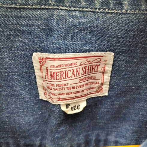 American Shirt S/Sデニムプルオーバーシャツ メンズ FREE