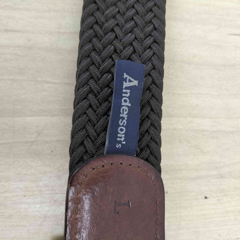 Andersons イタリア製 メッシュレザーベルト メンズ L