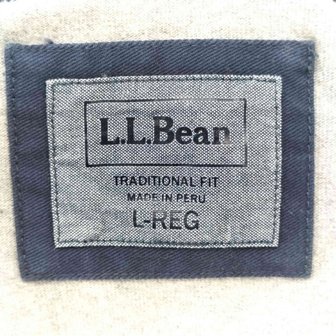 エルエルビーン L.L.Bean TRADITIONAL FIT カタディン ロゴ ハイネック 長袖 ポロシャツ メンズ import:L