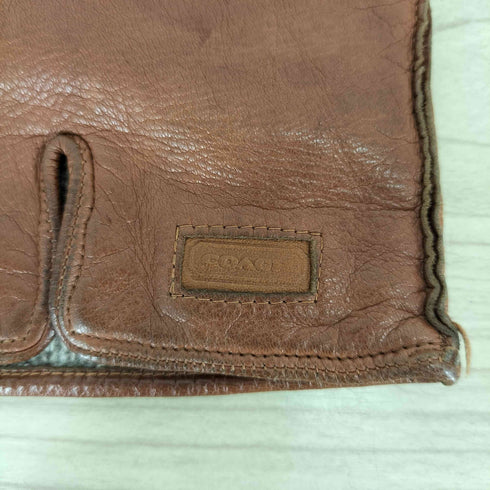コーチ COACH イタリア製 レザー 手袋 メンズ M