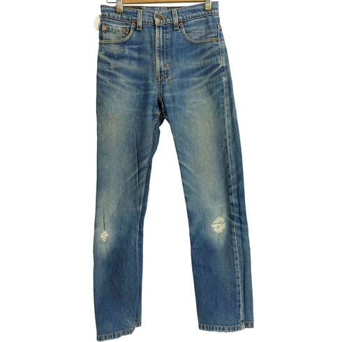 リーバイス Levis 96年製 USA製 裏ボタン501 スモールe 505ダメージデニムパンツ レディース W28 L36