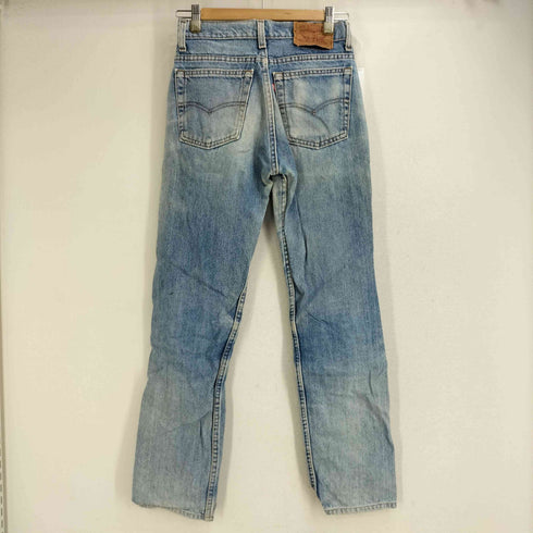 リーバイス Levis 93年製 USA製 裏ボタン525 スモールe 505ダメージストレートデニムパンツ レディース W28 L36