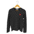 プレイコムデギャルソン PLAY COMME des GARCONS ハートワッペン ドット 長袖カットソー レディース JPN:L
