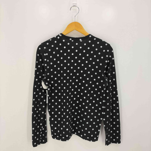 プレイコムデギャルソン PLAY COMME des GARCONS ハートワッペン ドット 長袖カットソー レディース JPN:L