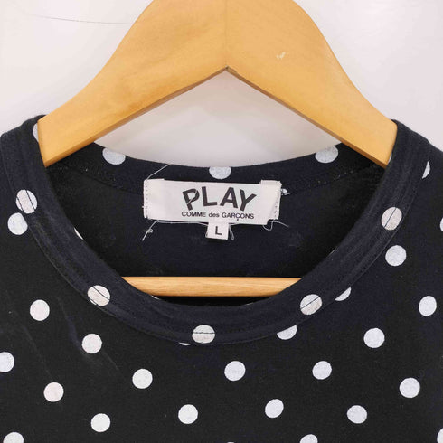 プレイコムデギャルソン PLAY COMME des GARCONS ハートワッペン ドット 長袖カットソー レディース JPN:L