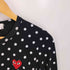 プレイコムデギャルソン PLAY COMME des GARCONS ハートワッペン ドット 長袖カットソー レディース JPN:L