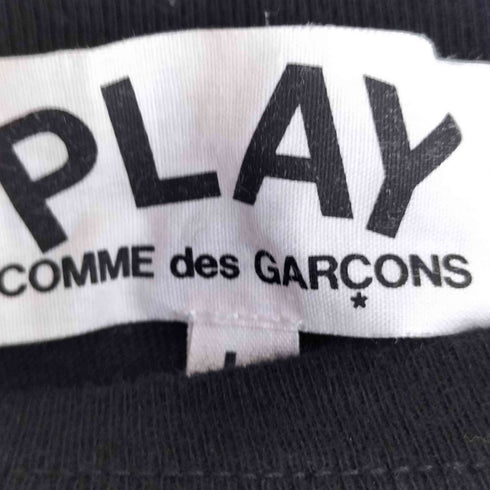 プレイコムデギャルソン PLAY COMME des GARCONS ハートワッペン クルーネック 半袖 Tシャツ メンズ JPN:L