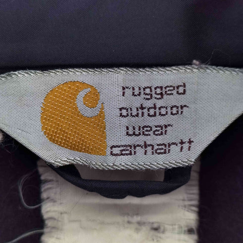 カーハート Carhartt ロゴ刺繍 裏地フリース ジップアップ ナイロンジャケット メンズ