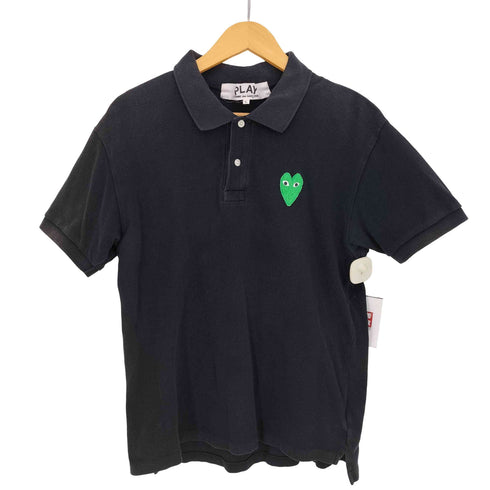 プレイコムデギャルソン PLAY COMME des GARCONS ハートワッペン 半袖ポロシャツ メンズ JPN:L