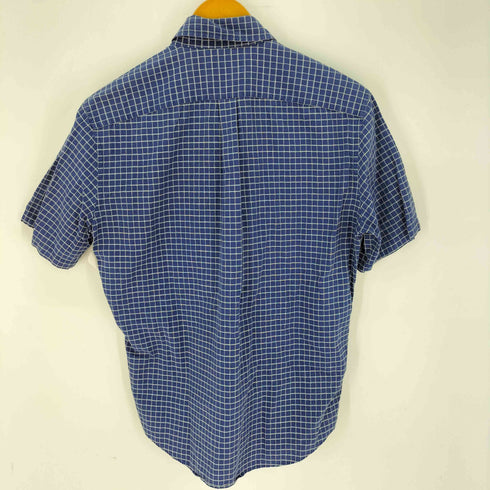 バーバリーブルーレーベル BURBERRY BLUE LABEL ホース刺繍 S/Sチェックシャツ メンズ JPN:M