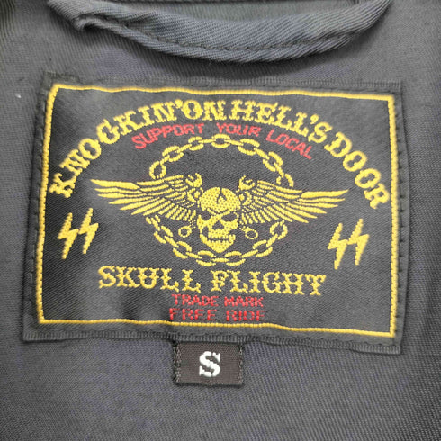 スカルフライト SKULL FLIGHT レーヨン ボウリングシャツ メンズ JPN:S