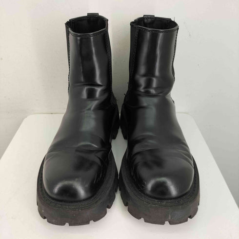 ザラ ZARA チャンキートラックソール チェルシーブーツ メンズ EUR:43