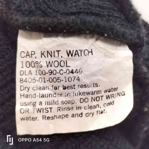 ユーエスネイビー U.S.NAVY 90S アメリカ 海軍 Wool Watch Cap ウール ワッチ キャップ メンズ