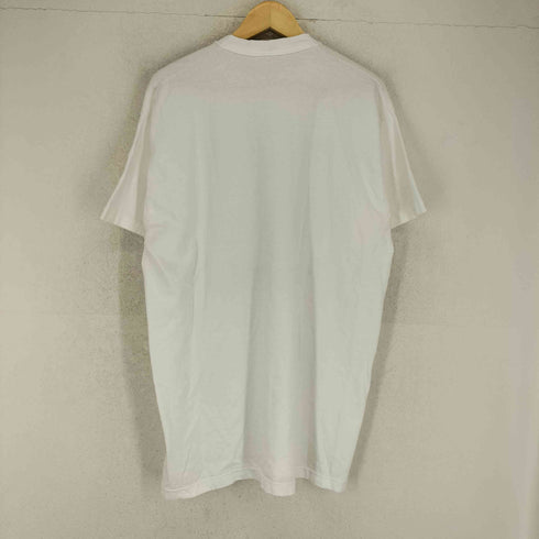 SILHOUETTE 袖裾シングル フロントプリントクルーネックTシャツ メンズ