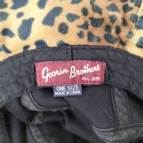 GOORIN BROTHERS レオパード柄ベロア地バケットハット レディース