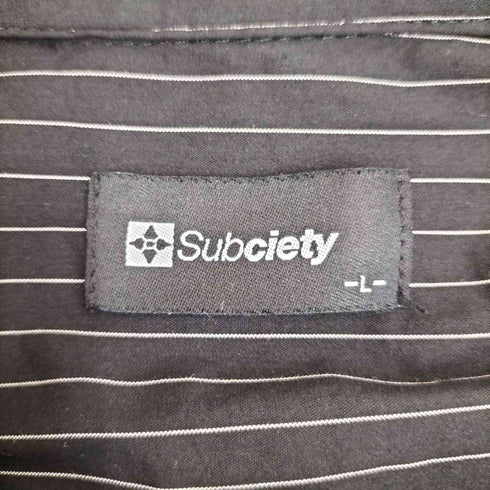 サブサエティ Subciety Essential stripe shirt メンズ JPN:L